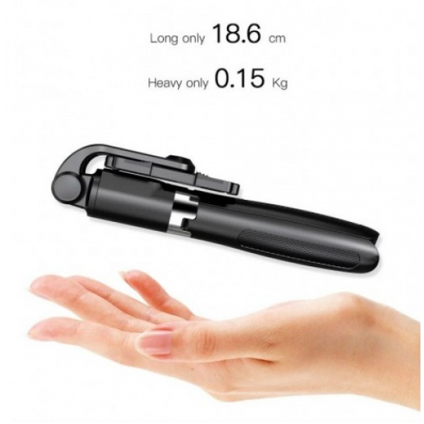 Селфи палиця штатив тринога для телефону Bluetooth з пультом Selfie Stick L01 Чорний - зображення 4