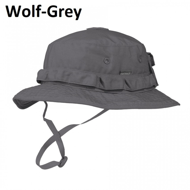 Тактическая панама Pentagon JUNGLE HAT K13014 59, Wolf-Grey (Сірий) - изображение 1
