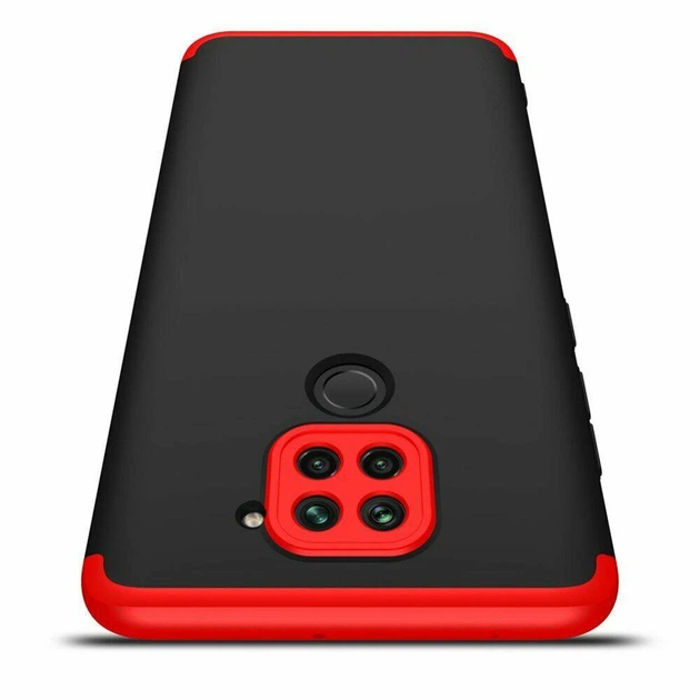 Чохол GKK 360 для Xiaomi Redmi Note 9 бампер протиударний Black-Red - Фото 2 Чохол GKK 360 для Xiaomi Redmi Note 9 бампер протиударний Black-Red - зображення 2