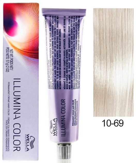 Краска для волос Wella Illumina Color 60 мл 6/19 Темный блонд пепельный сандрэ