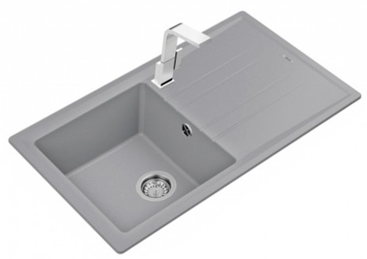 Кухонная мойка гранит TEKA Stone 50 B-TG 1B 1D серый металлик 115330014 ...