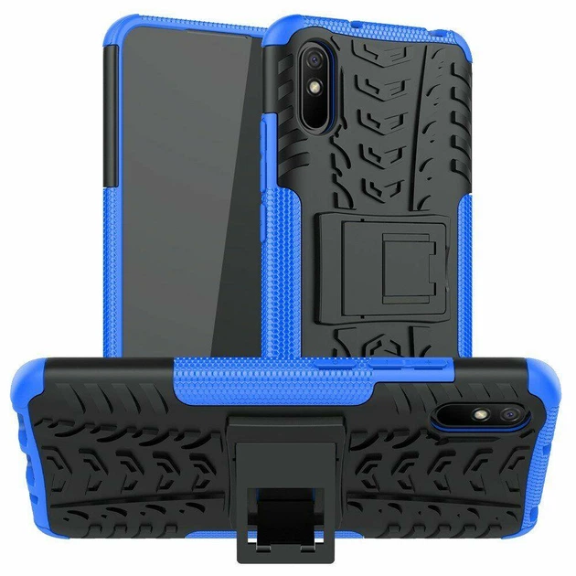 Чехол Armor для Xiaomi Redmi 9A противоударный бампер Blue - Фото 1 Чехол Armor для Xiaomi Redmi 9A противоударный бампер Blue - изображение 1