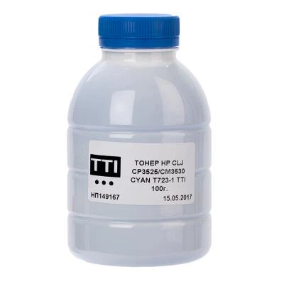 Тонер HP CLJ CP3530/3525 100г CYAN TTI (TSM-T723-1-100) - Фото 1 Тонер HP CLJ CP3530/3525 100г CYAN TTI (TSM-T723-1-100) - изображение 1
