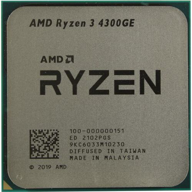 Процессор amd ryzen 3 4300ge какой чипсет поддерживает