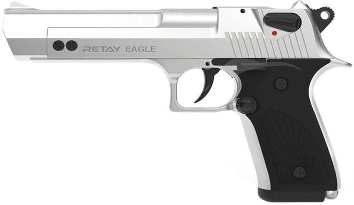 Сигнальний пістолет Retay Eagle chrome + пачка патронів в подарунок - зображення 2