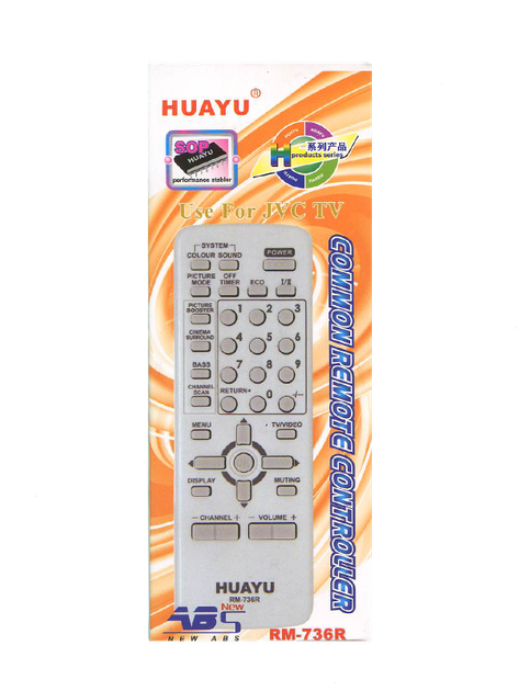 Пульт HUAYU RM-736R для телевизоров JVC (0852) - изображение 3
