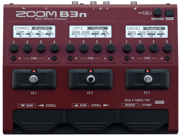 Гитарный процессор Zoom B3N - Фото 2 Гитарный процессор Zoom B3N - изображение 2