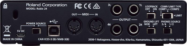 Звуковая карта и интерфейс ROLAND RUBIX24 90991 - изображение 2