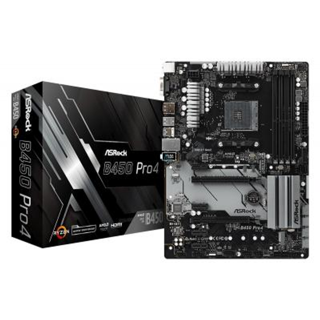 Материнская плата ASRock B450 PRO4 - изображение 1