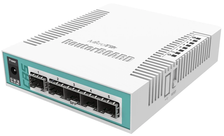 Комутатор MikroTik Cloud Router Switch 106-1C-5S - Фото 1 Комутатор MikroTik Cloud Router Switch 106-1C-5S - зображення 1
