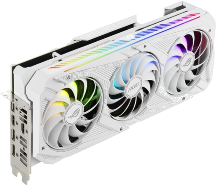 Відеокарта Asus PCI-Ex GeForce RTX 3070 ROG Strix Gaming OC White Edition 8GB GDDR6 (256bit) (1935/14000) (2 x HDMI, 3 x DisplayPort) (ROG-STRIX-RTX3070-O8G-WHITE) - зображення 2