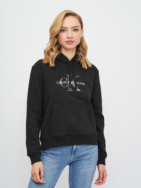 calvin klein monogram hoodie black