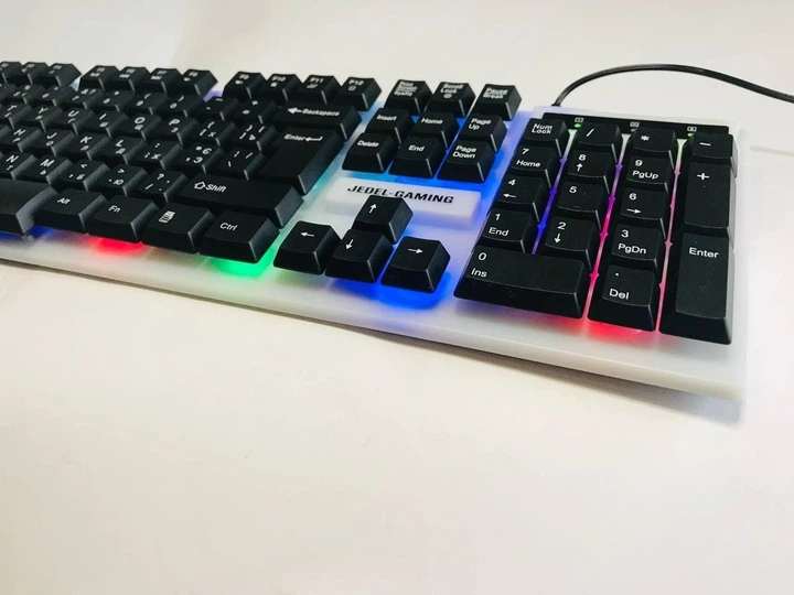 Клавіатура і мишка дротова JEDEL COMBO GK100 + RGB з підсвічуванням - зображення 6
