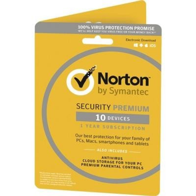 Антивирус Norton Security Premium для 10 ПК на 3 года (электронная лицензия) - изображение 1