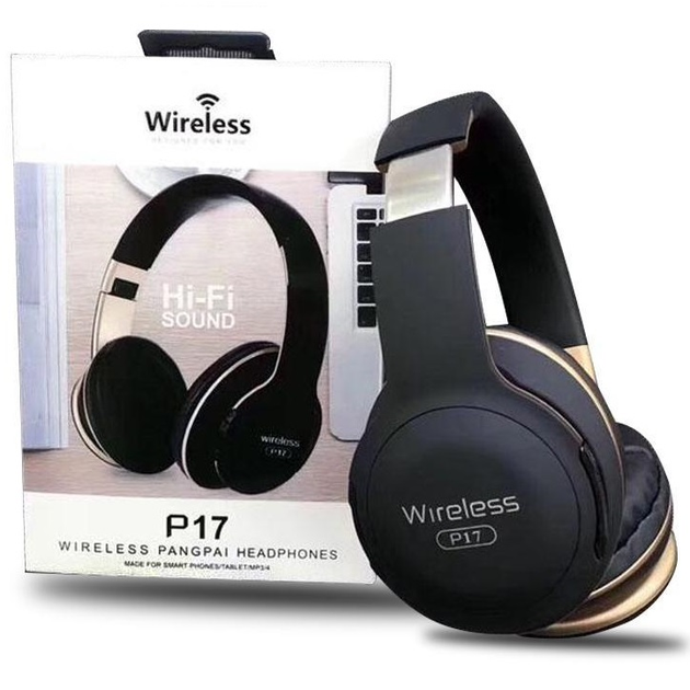 Беспроводные Bluetooth наушники Wireless P17 Headphone Black купить в ...