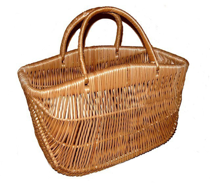 Плетеная сумка-корзина