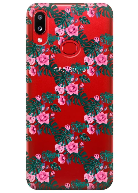 Прозорий силіконовий чохол iSwag для Samsung Galaxy A10s Квіткова ліана (M1180) - Фото 1 Прозорий силіконовий чохол iSwag для Samsung Galaxy A10s Квіткова ліана (M1180) - зображення 1