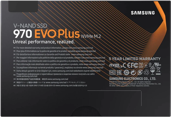 SSD диск Samsung 970 Evo Plus 1TB M.2 PCIe 3.0 x4 V-NAND MLC (MZ