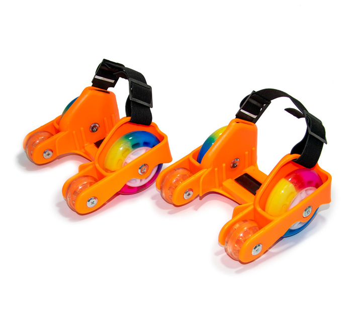 Ролики на пятку четырёхколесные Flashing roller hot Orange (VS7003239-2 ...