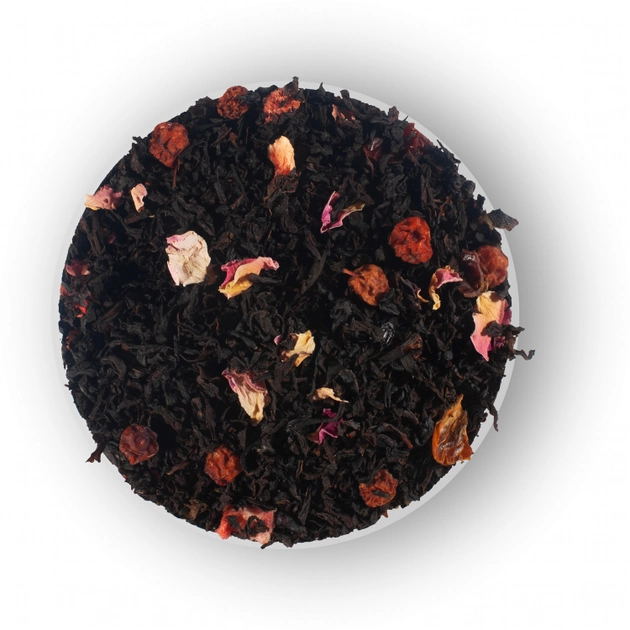 Чай черный цейлонский листовой с ягодами и лепестками цветов Lovare Дикие ягоды 80 г (4820198871277) - изображение 2
