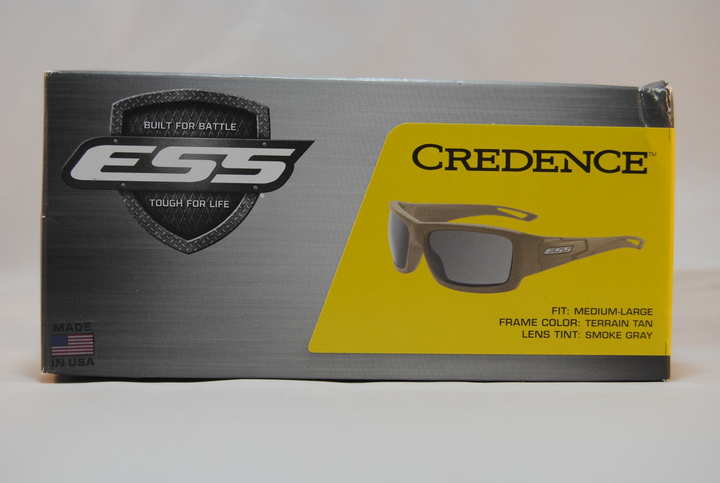 Окуляри захисні балістичні ESS Credence Terrain Tan Frame Smoke Gray Lens (EE9015-14) - изображение 2
