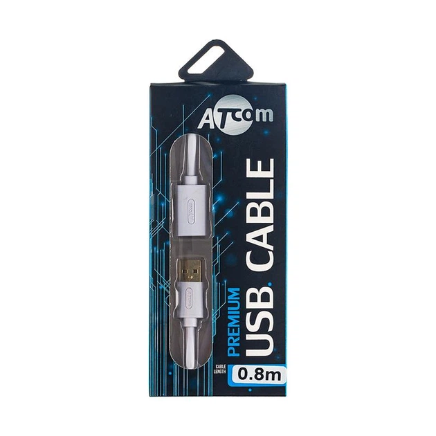 Кабель Atcom (13424) USB 2.0 AM/AF, 0.8м, белый - Фото 2 Кабель Atcom (13424) USB 2.0 AM/AF, 0.8м, белый - изображение 2