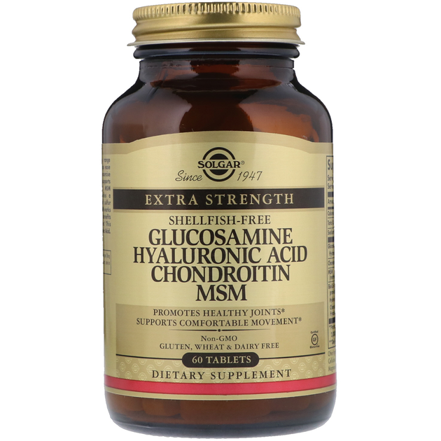 Хондропротектор Solgar Glucosamine Hyaluronic Acid Chondroitin MSM ...