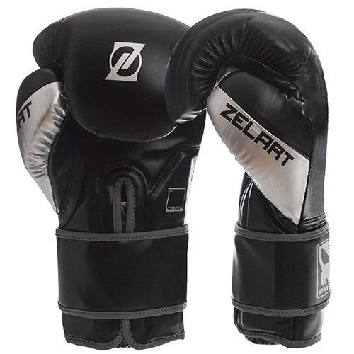 Перчатки боксерские BO-1323 Zelart 10oz Черно-серебряный (37363051) - Фото 2 Перчатки боксерские BO-1323 Zelart 10oz Черно-серебряный (37363051) - изображение 2