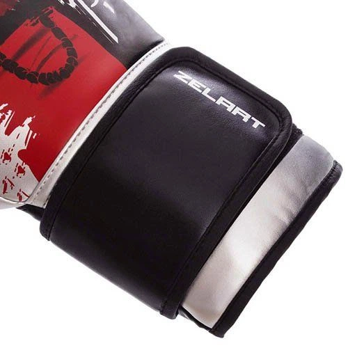 Перчатки боксерские BO-1315 Zelart 12oz Черно-красный (37363050) - изображение 2