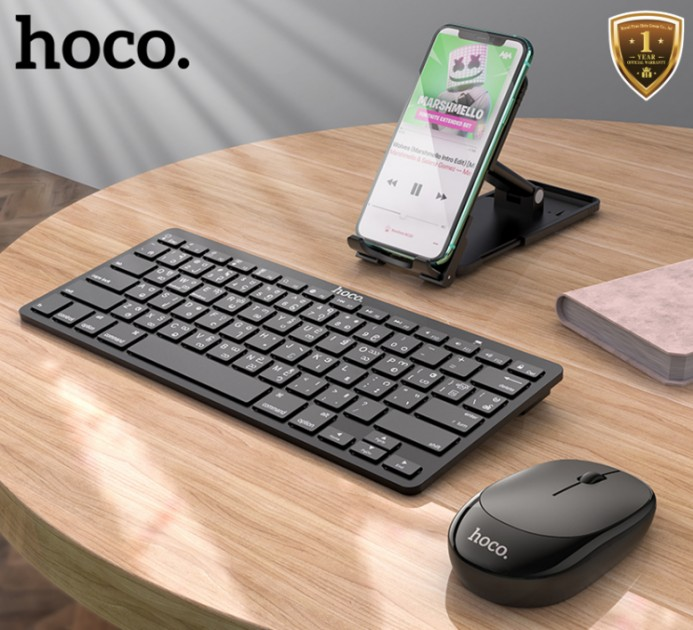Набор беспроводная клавиатура с мышкой Hoco DI05 Black – фото, отзывы ...
