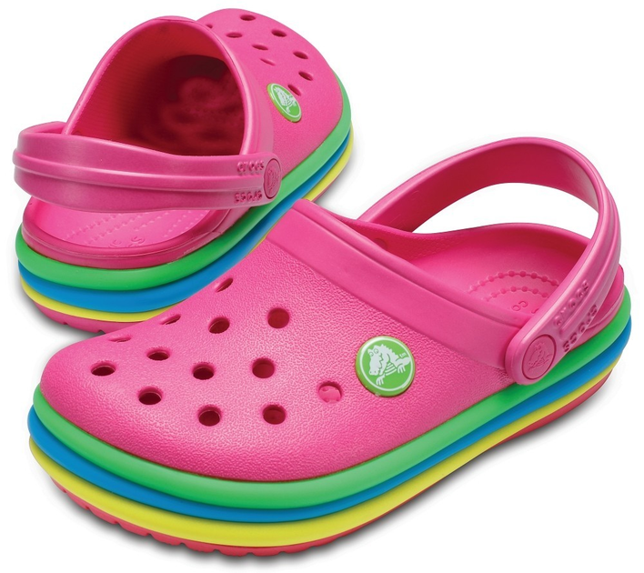 Crocs rainbow on sale band clog