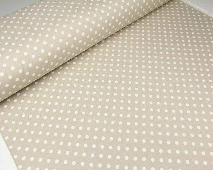 Скатерть с тефлоновой пропиткой Горошек на бежевом CottonTwill 90х140 см (СТ0034-1) - Фото 5 Скатерть с тефлоновой пропиткой Горошек на бежевом CottonTwill 90х140 см (СТ0034-1) - изображение 5