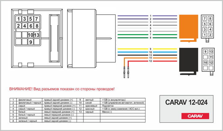 Переходник ISO Mercedes, Opel Carav 12-024 - изображение 4