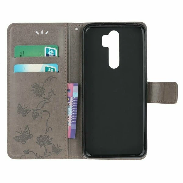 Чехол UniCase Butterfly Pattern для Xiaomi Redmi Note 8 Pro - Grey - изображение 5
