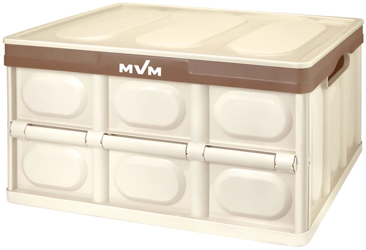 Ящик для хранения MBM HOME раскладной с крышкой FB-1 55л Бежевый (FB-1 55L BEIGE) - Фото 2 Ящик для хранения MBM HOME раскладной с крышкой FB-1 55л Бежевый (FB-1 55L BEIGE) - изображение 2