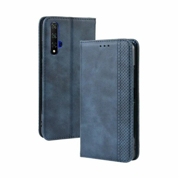Чехол-книжка Deexe Retro Style для Huawei Honor 20 / Nova 5T - Dark Blue - изображение 7