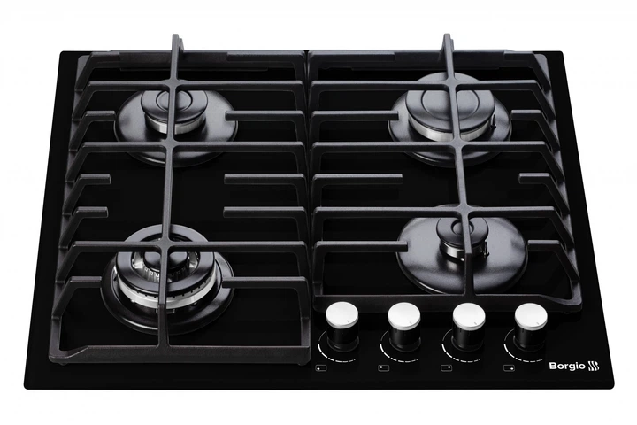 Варочная поверхность газовая BORGIO 6192-17 (Black Glass) FFD - изображение 2