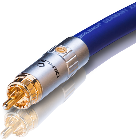 Цифровий коаксіальний аудіо-кабель RCA-RCA Oehlbach XXL Series 7 II 50 0,5 м - зображення 3