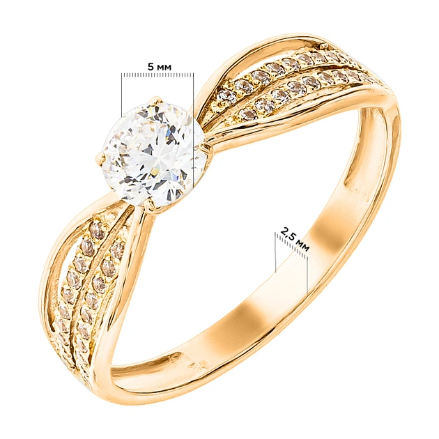 Кольцо Diamant К3284 (486720) 16.0 - изображение 2
