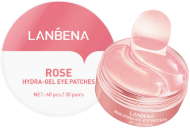 Патчі під очі Lanbena Rose гідрогелеві з екстрактом троянди 60 шт (6970470535378) - зображення 2