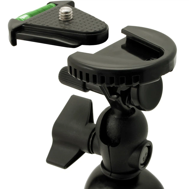Гибкий штатив (трипод) H30 см для смартфона, GoPro, камеры Alitek Flexible Black + уровень (62079) - Фото 9 Гибкий штатив (трипод) H30 см для смартфона, GoPro, камеры Alitek Flexible Black + уровень (62079) - изображение 9