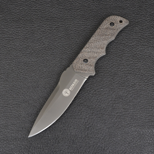 Нож фиксированный Boker ZD-075 (длина: 22.5см, лезвие: 11.5см), ножны кожа - изображение 2