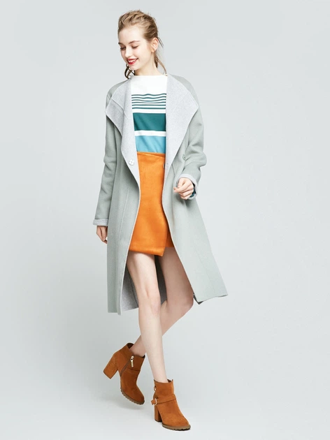 Пальто Vero Moda 317327526 L (70971L) Серый - изображение 2