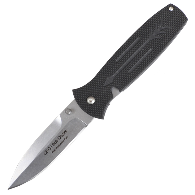 Нож складной Ontario Bob Dozier Arrow (длина: 208мм, лезвие: 92мм, сатин), черный 9100 - изображение 1