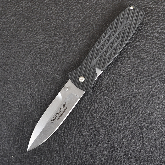 Нож складной Ontario Bob Dozier Arrow (длина: 208мм, лезвие: 92мм, сатин), черный 9100 - изображение 2