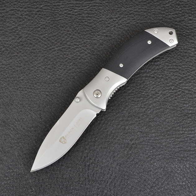 Нож складной Browning Black Label (длина: 18.5см, лезвие: 8см), черный - изображение 2