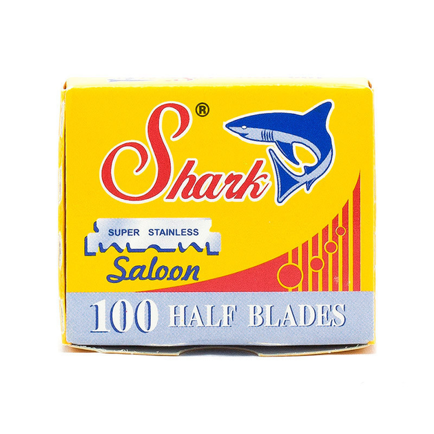 Лезвия половинки для опасной бритвы Shark Super Stainless 100шт ...