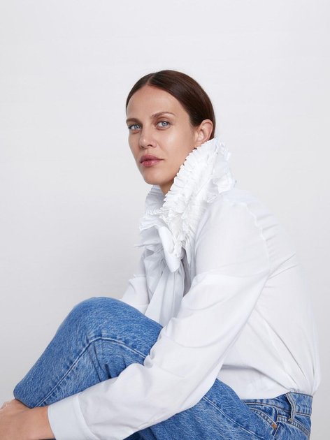 はるページ Блузка жіноча Zara 8594/643/250-ACTS L Біла (DD3000003221560