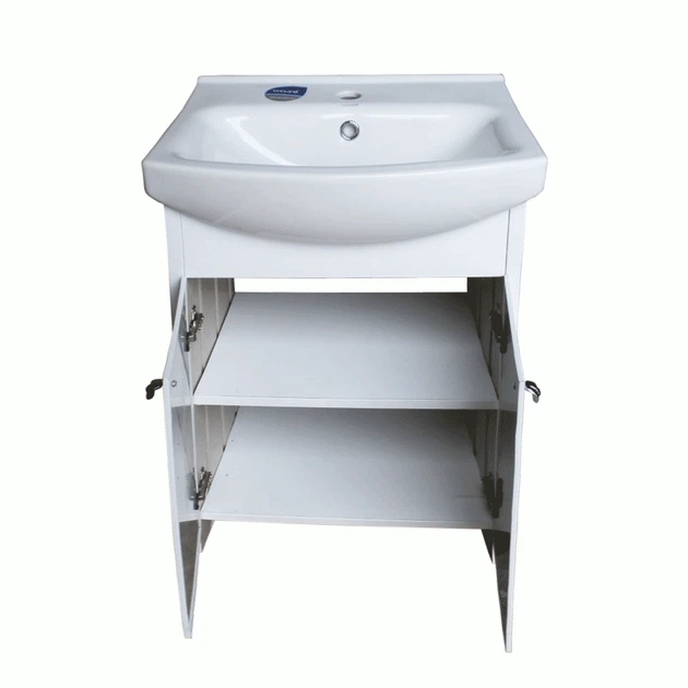 Тумба Mikola-M Eco Green light Marine з умивальником CERSANIT Cersania 50 см - зображення 2