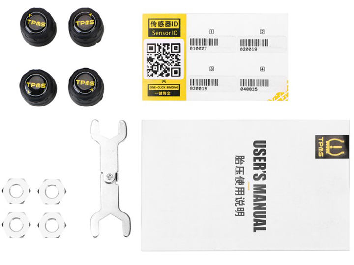 Комплект датчиков давления в шинах BauTech LEEPEE TPMS для Android iOS Черный (1009-249-00) - изображение 2